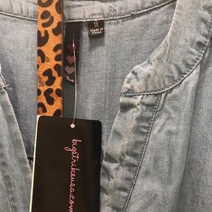 Brand new with tags denim plus size dress